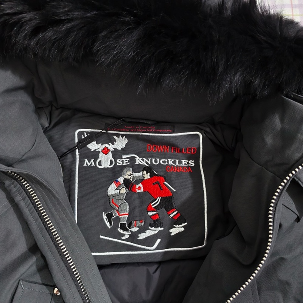 Moncler Black Hooded Down Jacket - Picture 9 of 14